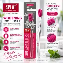 SPLAT Professional Whitening Toothbrush – Medium Bristles, Pink
