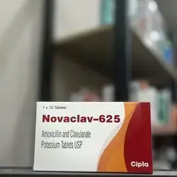 Novaclav -625 mg amoxicillin and claulanate tablet