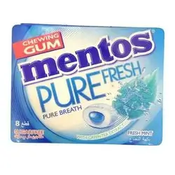 CHEWING GUM Mentos PURE FRESH MINT WITH GREEN TEA EXTRACT 8 PIECES