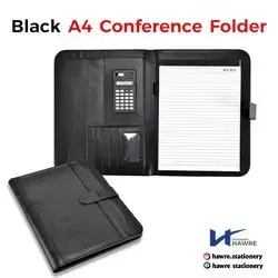 Black Conference Folder A4