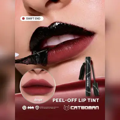 CATWOMAN™ | SHEGLAM I Am Not A Kitten Peel-Off Lip Tint-Swift End Lip Combo