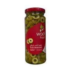 Wadi Food  Sliced Green Olives 340gr