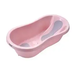 Large Baby Bathtub with Anti-Slip Pad - Pink
