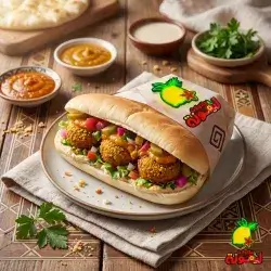 ساندویچی فەلافلی ڤی ئای پی