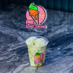 Pistachio Ice Cream In Glass