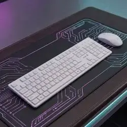 LogicGate Keyboard And Mouse Wireless LG5000-white