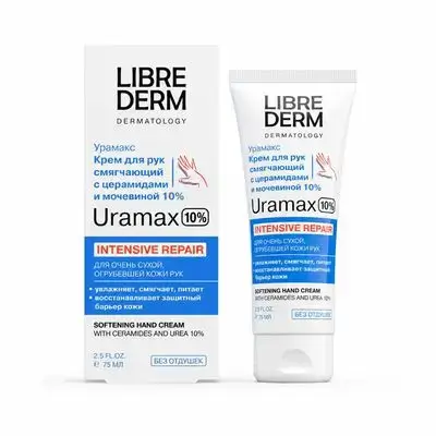 Librederm Dermatology Uramax Softening Hand Cream with Ceramides and Urea 10%