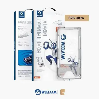 WEELAAM Precise Cleanroom High-Definition Glass Clear Screen Protector for Samsung S26 Ultra