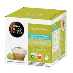 Nescafé Dolce Gusto Skinny Cappuccino – 16 Capsules (8 Coffee + 8 Milk)
