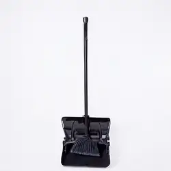 Lux Dustpan Black With Wheel