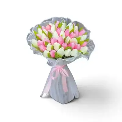 Flower bouqet tulip 48 flower artificial