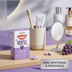 Sadoer Grapes Toothpaste Tablet (30 Tablets)