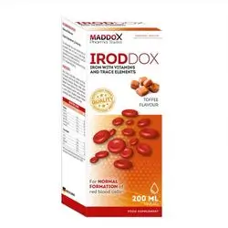 iroddox iron with vitamins and trace elements toffee flavour 200ml