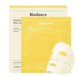 Radiant Vita Niacinamide Real Deep Mask 136g 4 Sheets _ Biodance