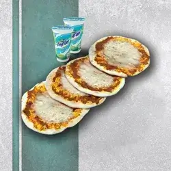 5 pieces of muhammara with cheese.