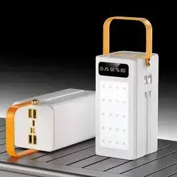Mobile Phone Power Bank 60,000mah LED Card Large Card 50000 External Battery Charger for Fast Phone Charging 2.1A mAh