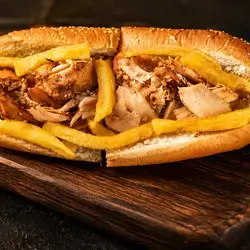 Chicken Doner Shawarma in Turkish Samoon
