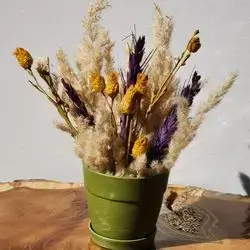 Dried Rose Vase