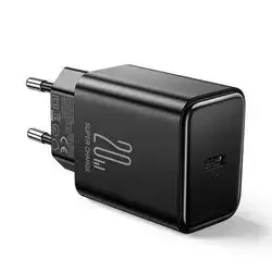 Joyroom JR-TCF06 PD 20W USB-C EU Fast Charger with USB-C to USB-C Cable – Black