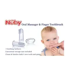 Nuby Finger Tooth Brush 3+m for first teeth