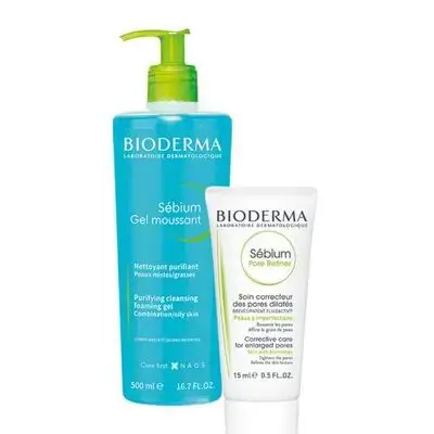 Bioderma Sebium Gel Moussant + Pore Refiner ( Best Offer )