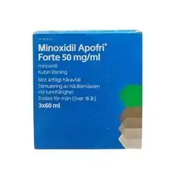 Minoxidil Apofri Forte, cutaneous solution 50 mg/ml, 3 x 60 milliliters