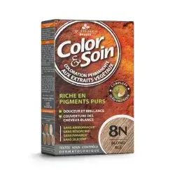 Color & Soin enriched with pure pigments 8N white germ blond