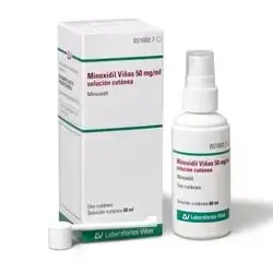 مينوكسيديل فيناس 50 ملغ/مل محلول جلدي زجاجة واحدة 60 مل//MINOXIDIL VIÑAS 50 MG/ML CUTANEOUS SOLUTION 1 BOTTLE 60 ML