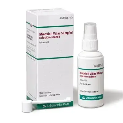 مينوكسيديل فيناس 50 ملغ/مل محلول جلدي زجاجة واحدة 60 مل//MINOXIDIL VIÑAS 50 MG/ML CUTANEOUS SOLUTION 1 BOTTLE 60 ML