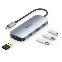 Philips Type-C to USB-A 3.2 Hub SWR1651B | 4 Ports