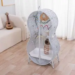 Transparent Guitar Bird Cage