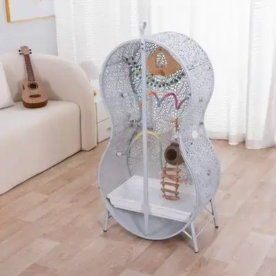 Transparent Guitar Bird Cage