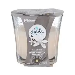 Glade Sheer Vanilla Embrace Candle 3.4 Oz