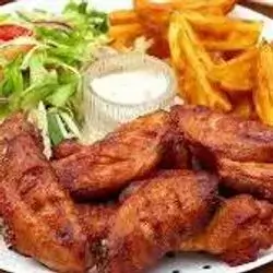 Grilled Chicken Wings Meal