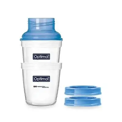 Wide Neck Food and Milk Storage Cups (2Pcs)