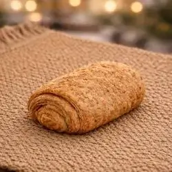 big brown chocolate sourdough croissant