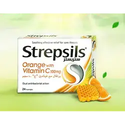 Strepsils Orange With Vit C Lozenges