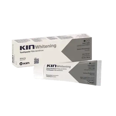 Whitening Toothpaste Sodium Bicarbonate Fluoride Mint Flavour 75ml _ Kin