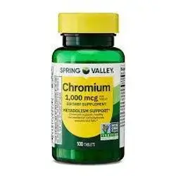 SPRING VALLEY chromium 1000mcg 100tablets