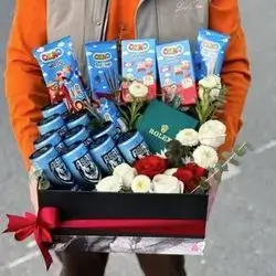 Box Sweets And Flower