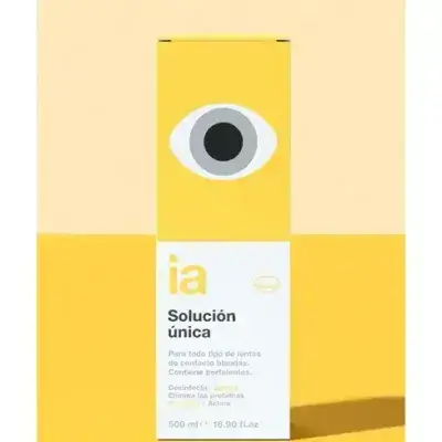 Ia Interapothek Multipurpose Solution For All Types Soft Contact Lenases سائل متعدد الاستخدام للعدسات اللاصقة 500ML
