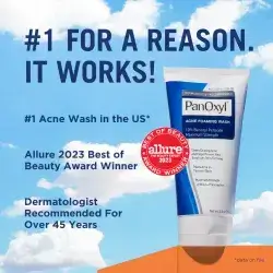 PanOxyl Acne foaming wash 10% benzyl peroxide max Strenght 156g