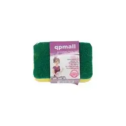 Qpmall Sponge Scouring Pad 2 Pcs