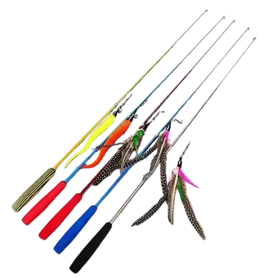 E224 Cat Fishing pole toy