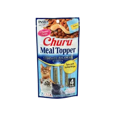 Inaba Churu Meal Topper - Tuna with Scallop 4 Tubes