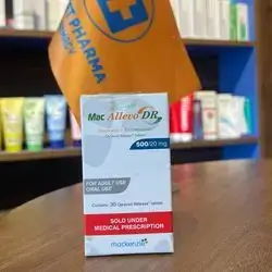 mac allevo dr (naproxen + esomeprazole ) 500/20mg 30tablets