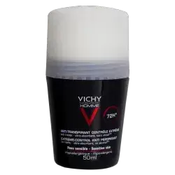 Vichy Homme 72 Hour Deodorant Anti Perspirant Soothing Effect for men 50ml //فيشي أوم مزيل العرق بتحكم قوي على مدار ٧٢ ساعة للرجال ٥٠ مل