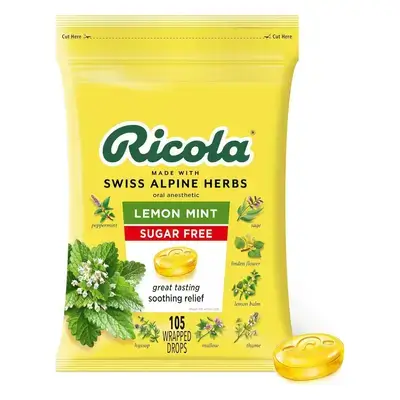 Ricola Lemon Mint SugarFree 45 drops