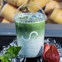 Ice Strawberry Matcha Latte