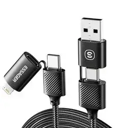 Essager 65W 4 in 1 fast charger cable
